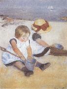 Mary Cassatt Two Children on the Beach China oil painting reproduction